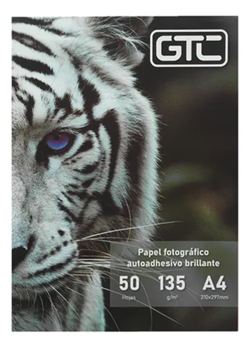 PAPEL 135G FOTO GLOSSY GTC 50H AUTOADHESIVO