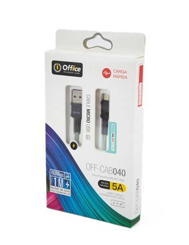 CABLE USB/MICRO USB M/M 1MT OFF-CAB040