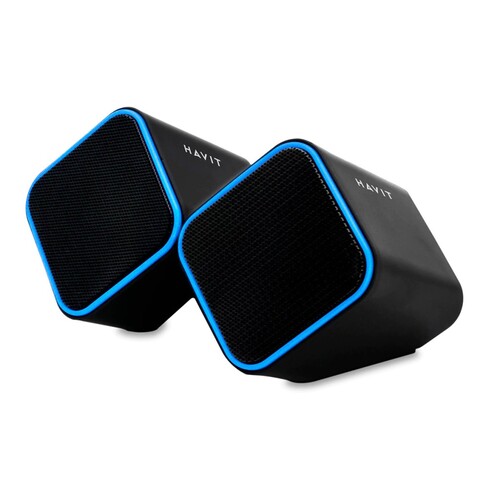 PARLANTE USB PLUG HAVIT SK473 2.0 ROJO/AZUL