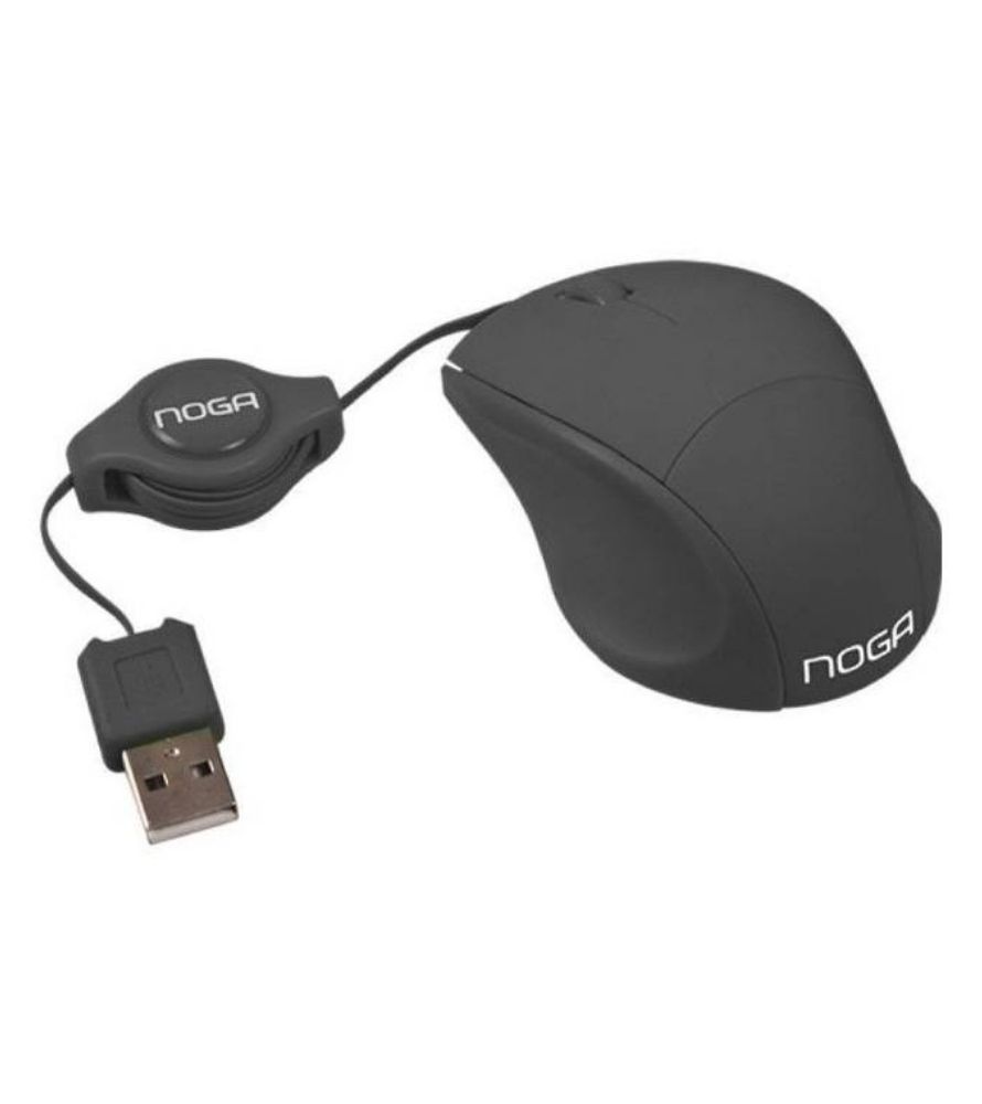 MOUSE USB NOGANET NGM418 RETRA. MINI NEGRO
