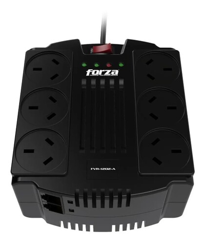 ESTABILIZADOR FORZA FVR-1202A 1200VA 6 TOMAS