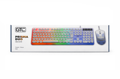 KIT TECLADO/MOUSE USB GTC PRISMA DUO CBG-025