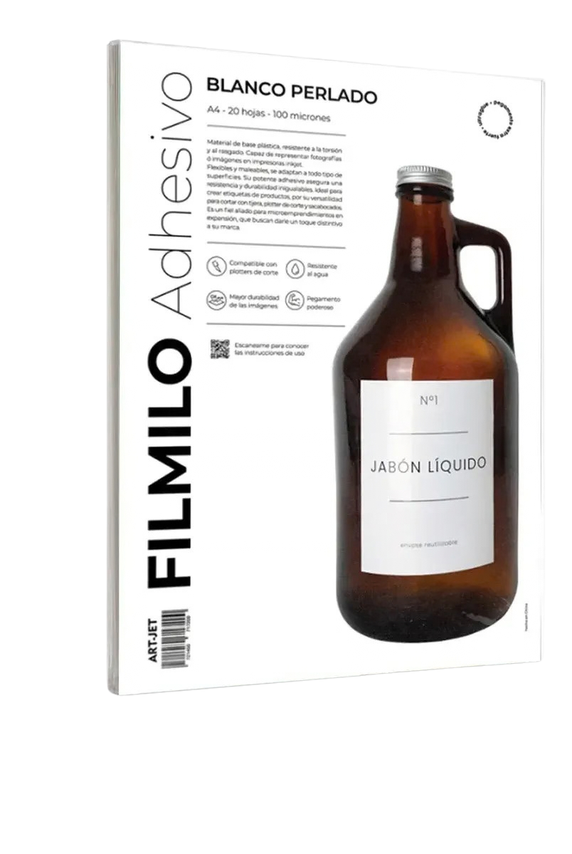 PAPEL GLOSSY FILMILO PERLADO ART-JET 20H AUTOADHES