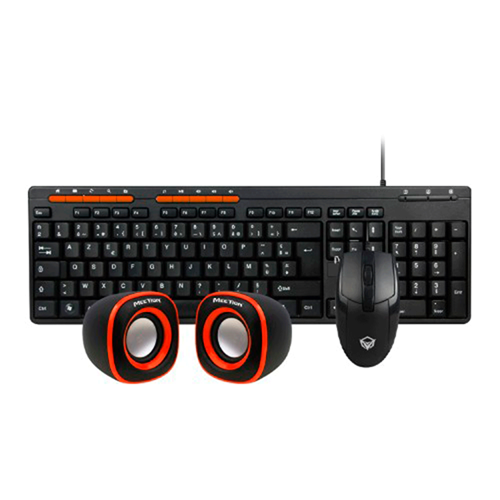 KIT TECLADO/MOUSE/PARLANTE USB MEETION C105