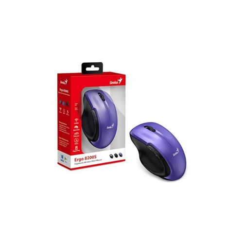 MOUSE WIRE GENIUS ERGO 8200S SILENT PURPURA