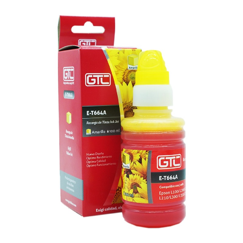 BOT. ALT. EPSON T664 AMARILLO GTC 70ML P/L210/31