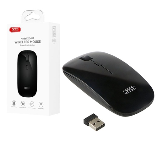 MOUSE WIRE XO M7 NEGRO/BLANCO