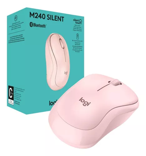 MOUSE WIRE BT LOGITECH M240 SILET ROSA