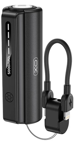CARGADOR PORT. POWER BANK XO 500mAh C/LINTERNA