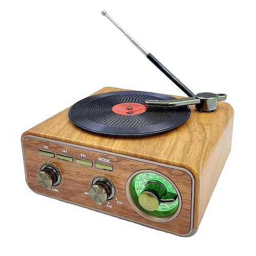 PARLANTE BT RADIO MD-1317BT VINTAGE TOCADISCO