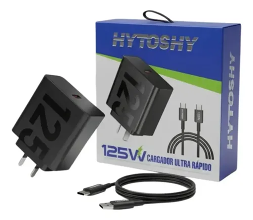 CARGADOR CELU C/CABLE HITOSHY USB/USB-C 125W