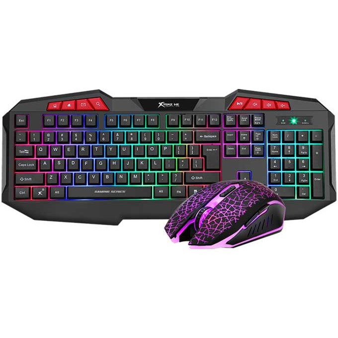 KIT GAMER TECLADO/MOUSE USB XTRIKE ME MK503