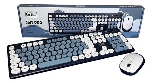 KIT TECLADO/MOUSE WIRE GTC CBG-027 GRIS