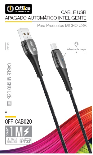 CABLE USB/MICRO USB M/M OFFICE C.RAPIDA.LED.SMART