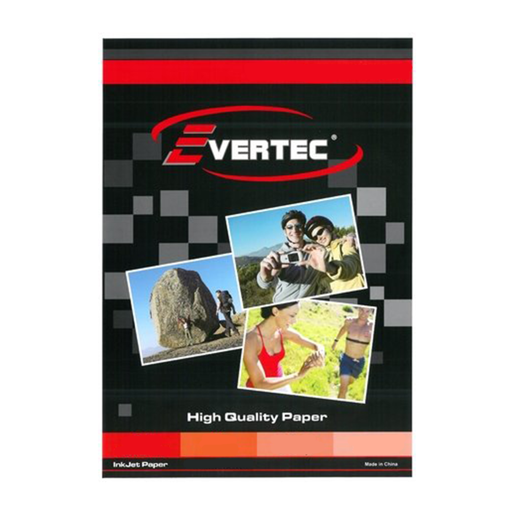 PAPEL 200G FOTO GLOSSY EVERTEC 100H DOB FAZ  LASER