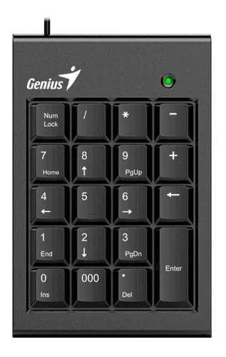 TECLADO NUMERICO GENIUS WIRE BLACK NUMPAD1000