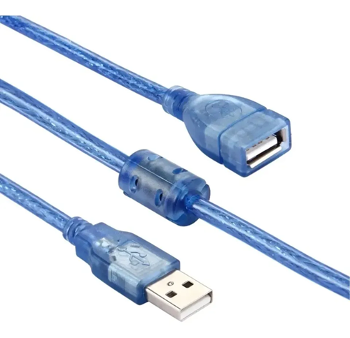 CABLE EXTENSION USB M/H 2MT GEN 2.0 AZUL C/FILTRO
