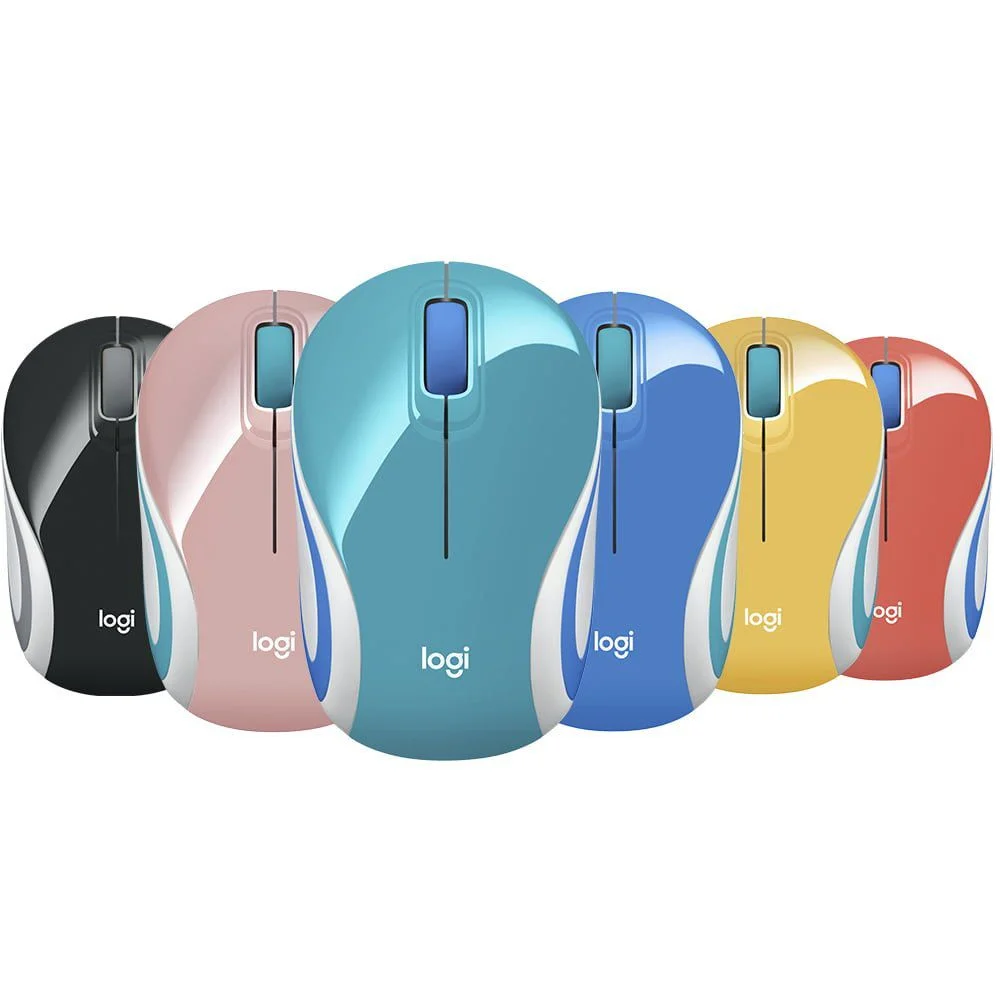 MOUSE WIRE LOGITECH MINI M187 VS COLORES