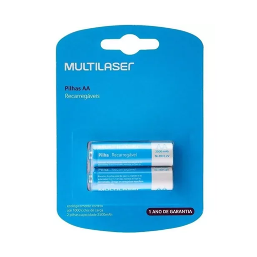 PILA AA RECARGABLE MULTILASER CB053 BLISTER X2