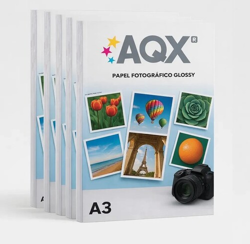 PAPEL A3 130G FOTO GLOSSY AQX 50H F170 AUTOADHESIV