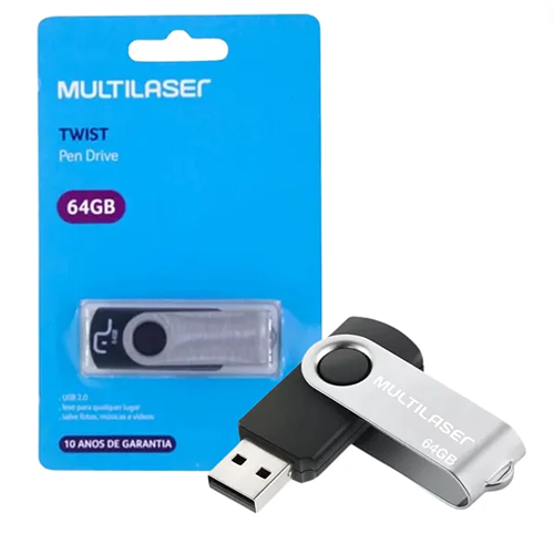 PENDRIVE 64GB MULTILASER 2.0