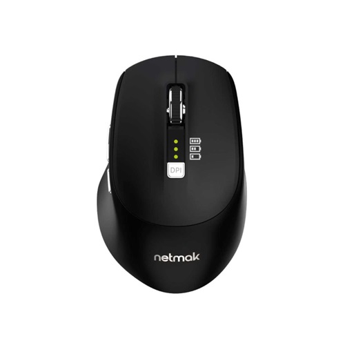 MOUSE WIRE BT NETMAK M679 RECARGABLE NEGRO/AZUL