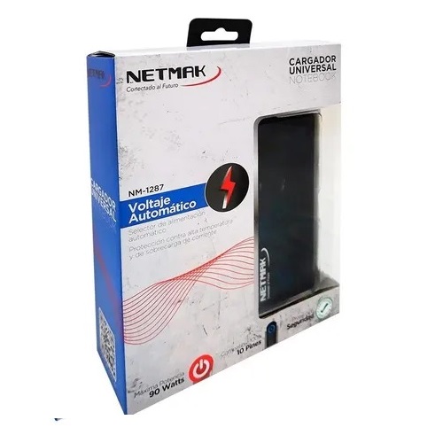 CARGADOR NB 90W NETMAK 1287 AUTOMATICO MULTIPLE