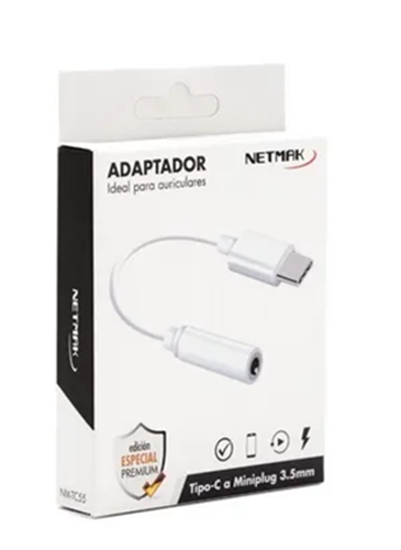 ADAPTADOR USB-C M / 1 PLUG H NETMAK NM-TC55
