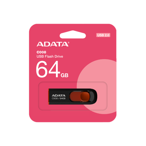 PENDRIVE 64GB ADATA BLACK/RED