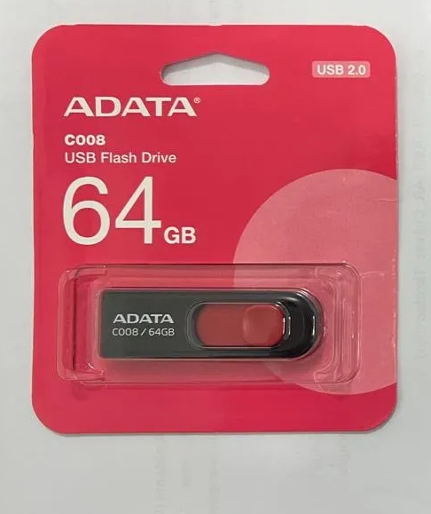 PENDRIVE 64GB ADATA BLACK/RED