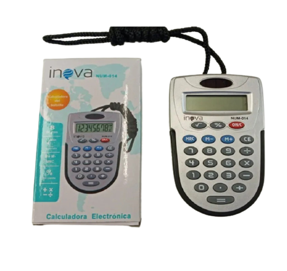 CALCULADORA INOVA DE BOLSILLO 8 DIGITOS