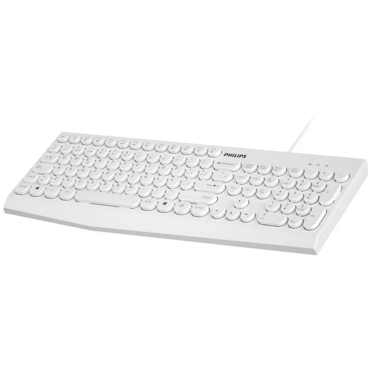 TECLADO USB PHILIPS K313 BLANCO