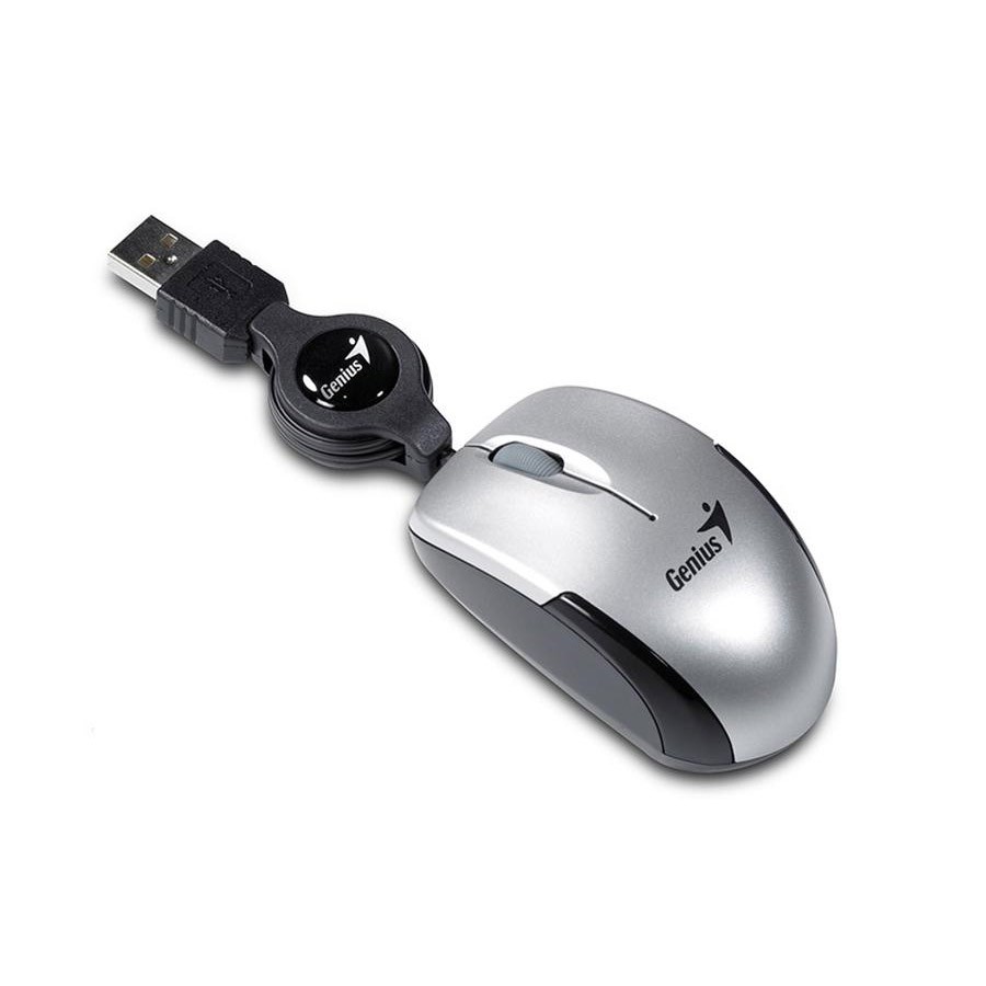 MOUSE USB GENIUS MICROTRAVELER RETRA. MINI GRIS