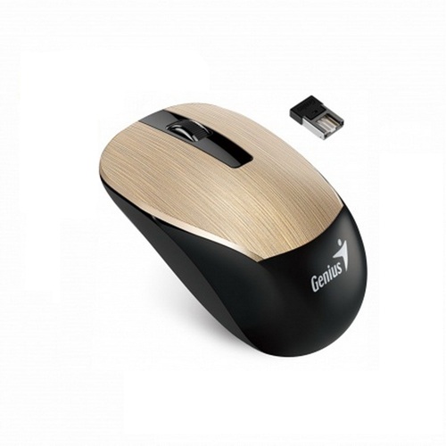 MOUSE WIRE GENIUS NX7015 2.4GHZ NEGRO/DORADO