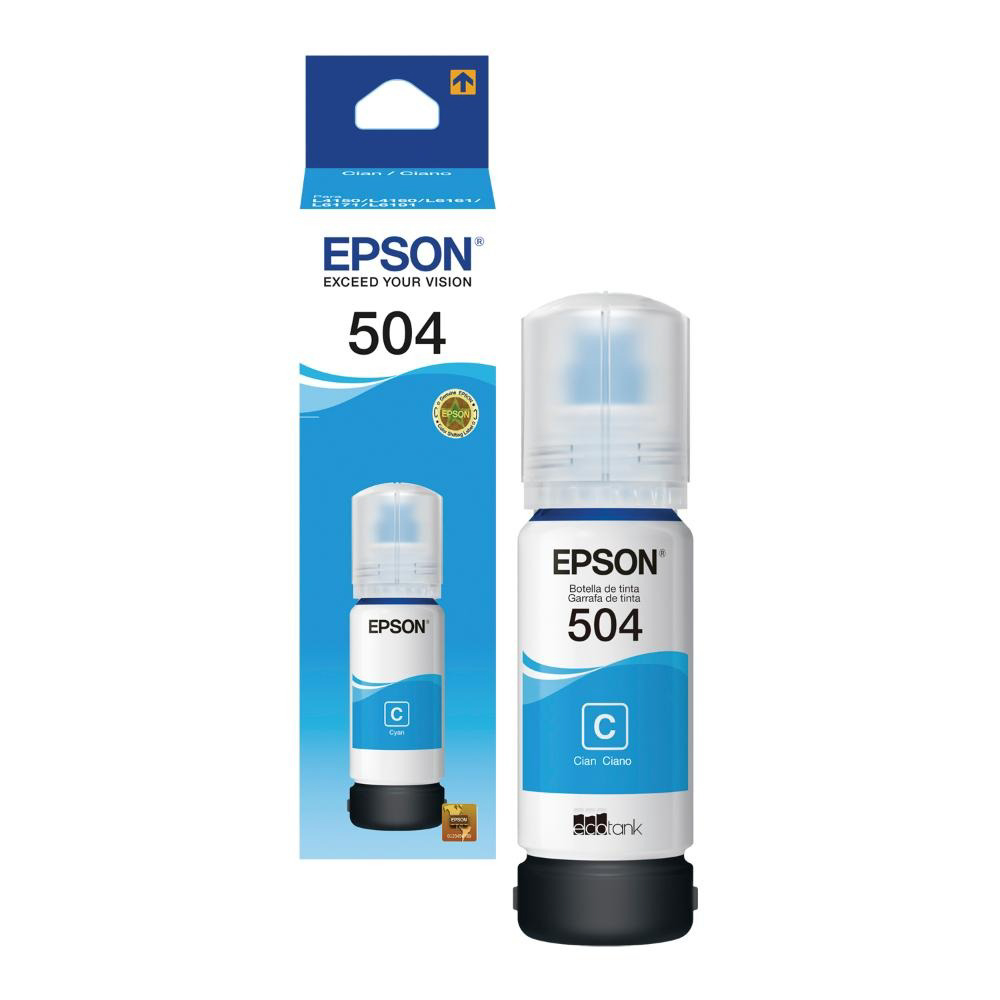 BOT. EPSON T504 CYAN 70ML P/4150/6161/6191