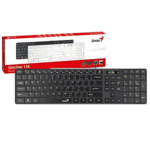TECLADO USB GENIUS SLIMSTAR 126 MINI