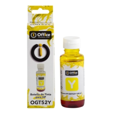 BOT. ALT. HP GT52 AMARILLO OFFICE100ML P/5810/58