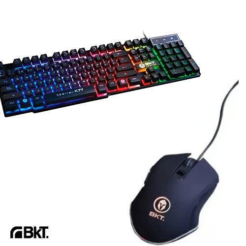 KIT GAMER TECLADO/MOUSE USB BKT MK85 SIMIL MEC.