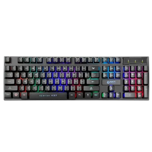 TECLADO USB GAMER 104TECLAS BKT K57 RGB