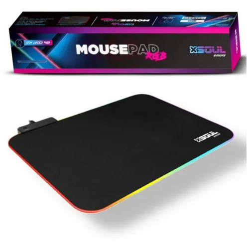 PAD MOUSE GAMER SOUL 10 MODOS DE LUZ RGB 36X26CM