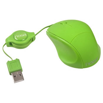 MOUSE USB NOGANET NGM418 RETRA. MINI VERDE