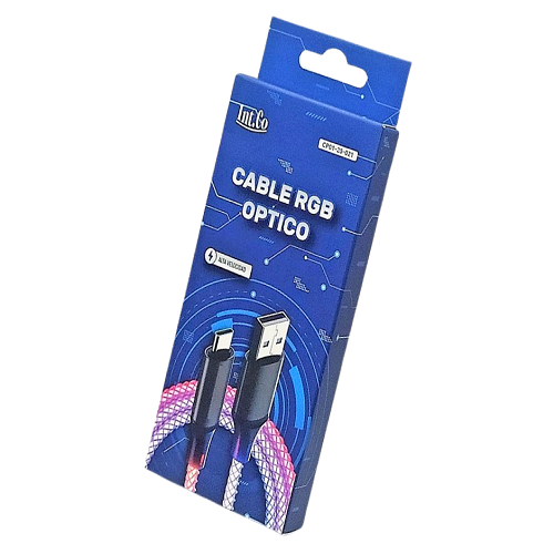 CABLE USB-C M/M 1MT INT.CO RGB CP01-20-021