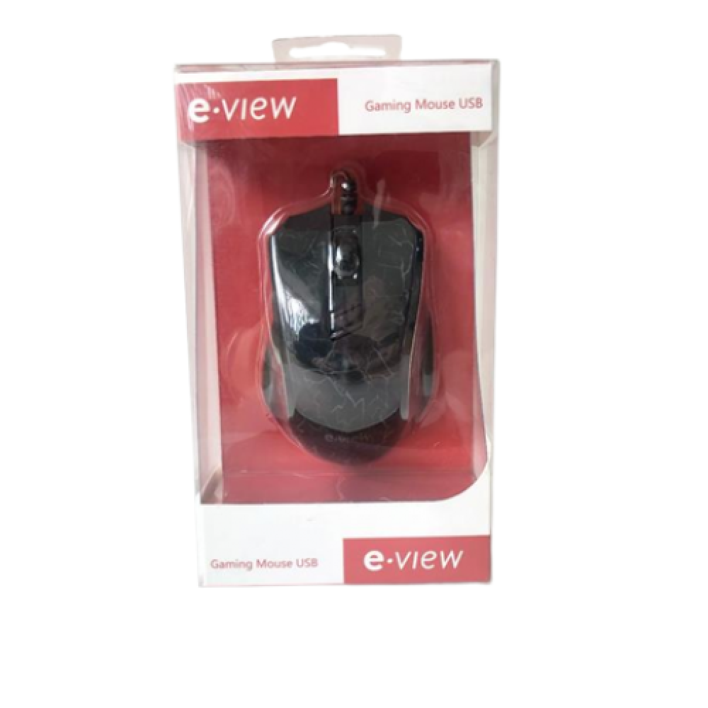 MOUSE GAMER USB EVIEW 6 BOTONES C/LED SLD369B-I