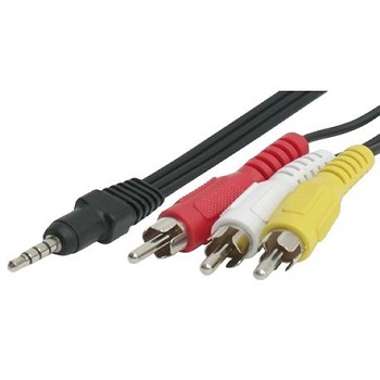 CABLE AUDIO/VIDEO 1PLUG 3.5/3RCA AOWEIXUN 1.5 MTS