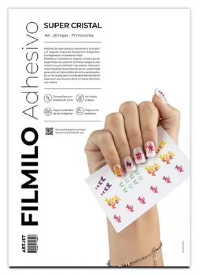 PAPEL FILMILO SUPER CRISTAL ART-JET 20H AUTOADHESI