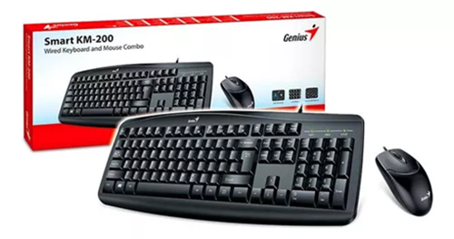 KIT TECLADO/MOUSE USB GENIUS KM-200