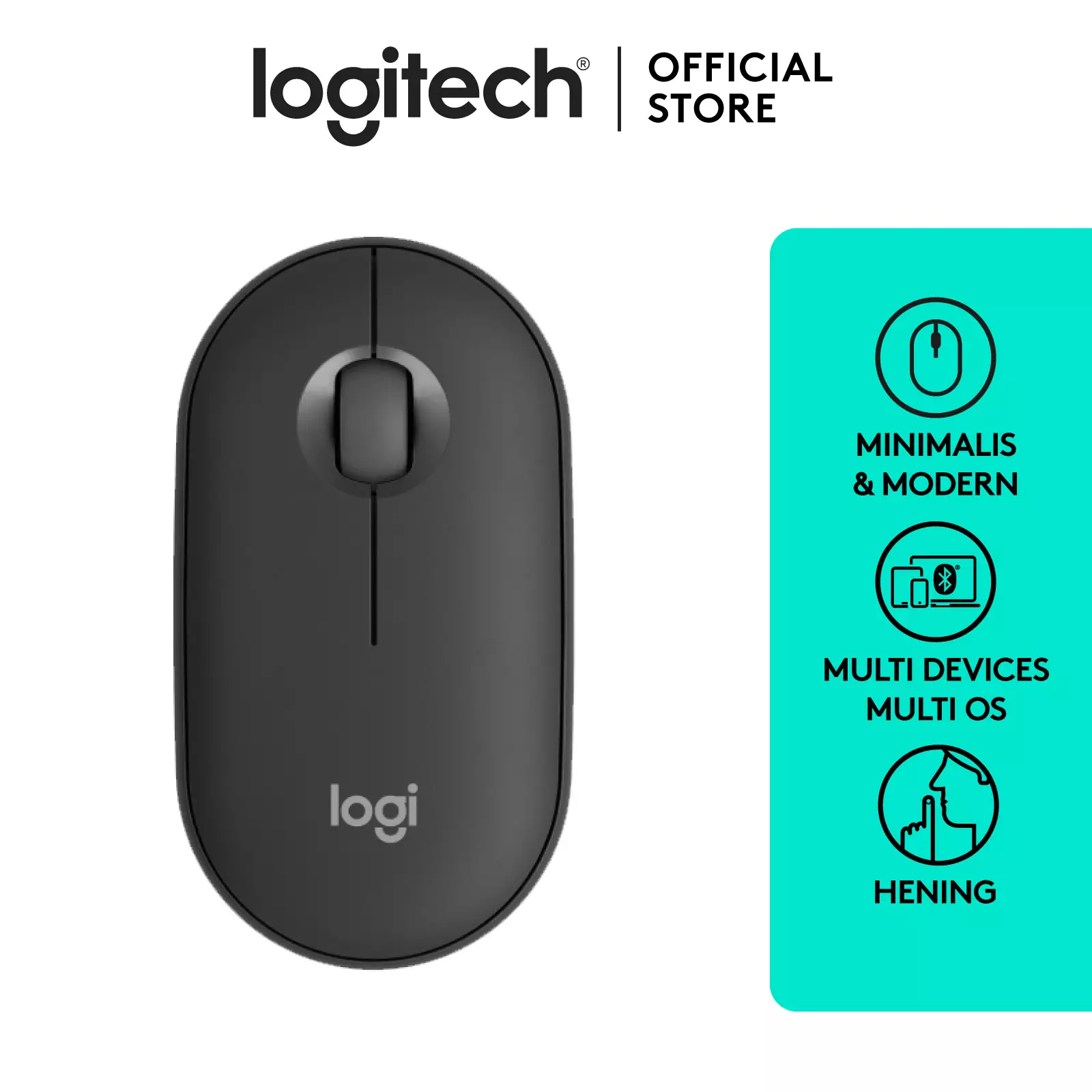 MOUSE WIRE BT LOGITECH M350S GRIS