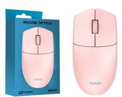 MOUSE USB NOGANET NGM-621 1000DPI ROSA