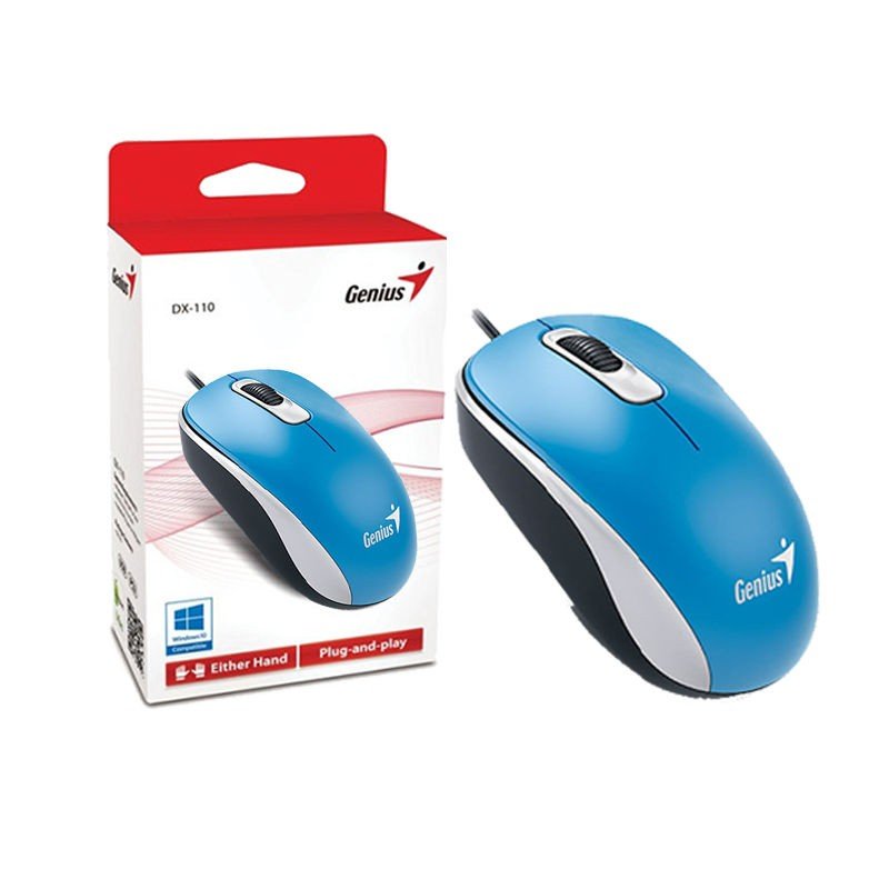 MOUSE USB GENIUS DX110 AZUL